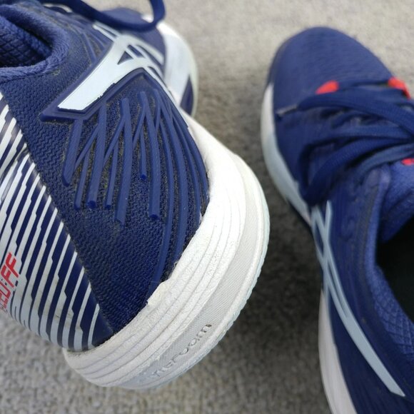 ASICS Solution Speed FlyteFoam 2 Womens Size 6.5 Tennis Shoes Blue Low Top - Picture 9 of 11